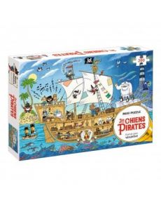Les chiens pirates - Maxi puzzle 200 pièces, avec un poster inclus