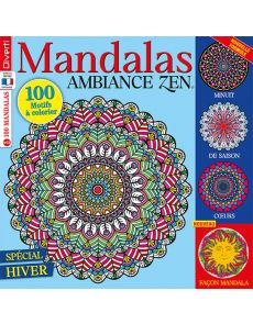 Spécial Hiver - Mandalas Ambiance Zen 24 - 100 motifs à colorier Spécial Hiver - Mandalas Ambiance Zen 24 - 100 motifs à colorier