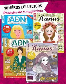 Collection 2018 complète - L'ATELIER des NANAS : 4 numéros collectors