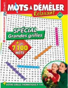 Mots à démêler Relaxant 22 - Spécial grandes grilles - Plus de 7100 mots à retrouver