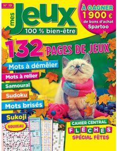 Mes Jeux 100 % Bien-Être 19 - Cahier Fléchés Spécial fêtes