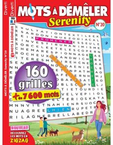 Mots à Démêler Serenity 20 - Plus de 7600 mots à découvrir