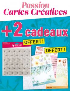 Abonnement Passion Cartes Créatives + 1 tampon + 16 planches de papiers