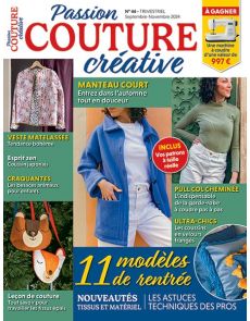 Passion Couture Créative 46 - Inclus : vos patrons à taille réelle