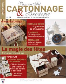 Passion Fil Cartonnage et Broderie n°25 - La magie des fêtes