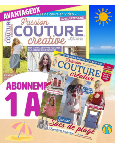 Abonnement Passion COUTURE Créative + le hors-série Sacs de plage Abonnement Passion COUTURE Créative + le hors-série Sacs de plage