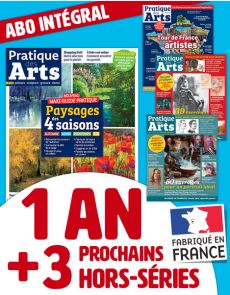 1 AN d'abonnement + les 3 prochains HORS-SÉRIES Pratique des Arts