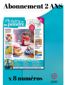 2 ANS d’abonnement à Plaisirs de peindre (8 numéros)