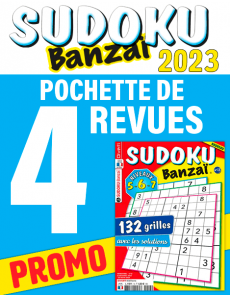 Collection 2023 Sudoku Banzai - 4 revues niveaux 5-6-7