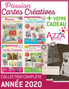 PASSION CARTES CRÉATIVES collection 2020 + EN CADEAU 1 lot de matériel AZZA