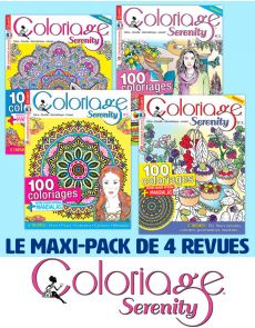 Collection complète 2020 COLORIAGE SERENITY - 4 revues