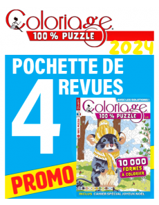 Collection 2024 Coloriage PUZZLE - 4 revues