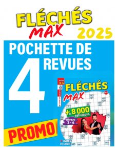 Pack Mots Fléchés MAX 2025 - 4 revues