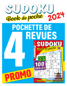 Collection 2024 Sudoku de Poche - 4 revues niveaux 2-3 Collection 2024 Sudoku de Poche - 4 revues niveaux 2-3