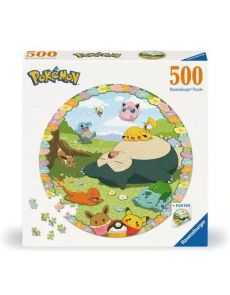 Puzzle Pokémon rond 500 pièces