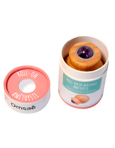 Roll-on de Massage en Améthyste et Bois