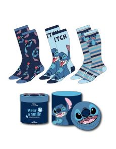 Happy  Stitch - Pack de 3 Paires de chaussettes