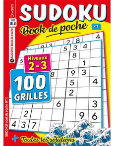 Sudoku Book de poche n°1 - Niveaux 2-3- 100 grilles