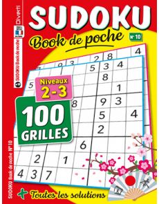 Sudoku Book de poche numéro 10 - Niveaux 2-3