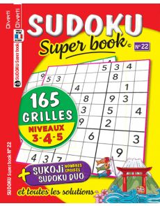 SUDOKU Super book 22 - Niveaux 3-4-5