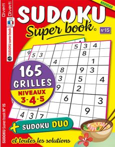 SUDOKU Super book 15 - Niveaux 3-4-5
