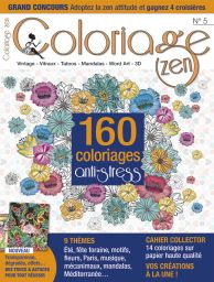 Coloriage Zen n°5 - 160 coloriages anti-stress + supplément DIY spécial été