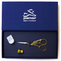 Coffret ciseaux de broderie + dé à coudre de la marque Premax