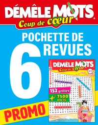 Pack de 6 magazines - démêle mots coup de cœur 