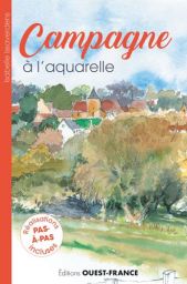 Livre Campagne à l'aquarelle de Isabelle Issaverdens - 9782737383502 avec les réalisation pas à pas incluses