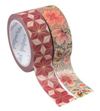 Ruban adhésif Washi Hishi Filigrane Floral Ivoire 9781439781647