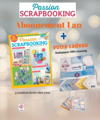 En souscrivant à cet abonnement, vous recevrez les 4 prochains numéros du magazine Passion Scrapbooking + 1 lot de papier 100% cocooning - Abonnement sur Divertistore