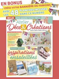 Atelier Déco et Créations n°65 : Le magazine + 48 planches incluses