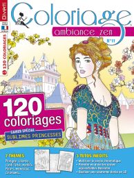 Coloriage Ambiance Zen n°11 Thèmes fleurs princesses mandalas colorama achat livre Diverti store