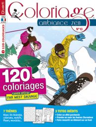 Le magazine Coloriage Ambiance Zen 13 de Diverti Editions pour des heures de détente et de lâcher-prise