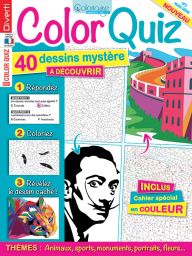 COLOR QUIZ - 40 dessins mystère à découvrir achat magazines Diverti Editions