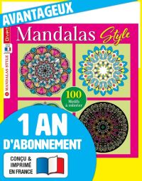 Abonnement 1 AN au magazine Coloriage Mandalas Style RJ4-2A1