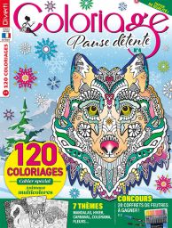 A vous le coloriage détente autour de 7 thèmes : Printemps, samourais, Pop art, motifs, fleurs et mandalas dans ce nouveau magazine Coloriage Pause détente de Diverti Editions