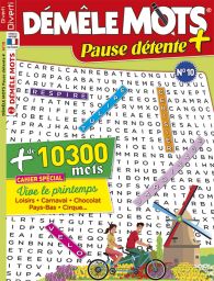 Grilles de Démêle Mots Pause Détente + n°9 avec les solutions