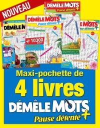 Collection 2019 DEMELE MOTS PAUSE DETENTE+ avec 4 magazines