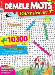 Démêle Mots Pause Détente n°22 - Avec un cahier spécial Printemps Charmant - Achat sur Divertistore.com
