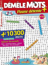 Démêle Mots Pause Détente n°23 - Avec un cahier spécial Autour du Monde - Achat sur Divertistore.com