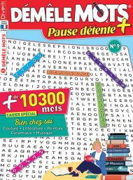 Grilles de Démêle Mots Pause Détente + n°9 avec les solutions