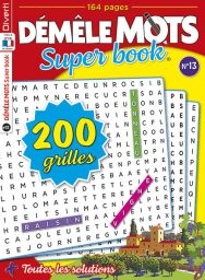 revue de mots mêlés pour jouer avec 200 grilles et des énigmes à trouver Diverti Editions