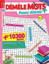 Démêle mots  pause détente + 02  - Diverti Editions
