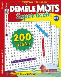 Démêle-Mots Super Book 02 - 200 grilles - Diverti Editions