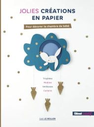 Couverture du livre montrant un nuage bleu décoré d'un lapin blanc et de carottes dorées suspendues sur fond blanc. Achat sur Divertistore.com.
