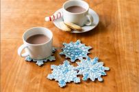 KIT BRODERIE DIAMANT 4 SOUS-VERRES Flocons