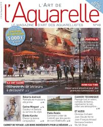 le magazine L'Art de l'Aquarelle n°49 Tableaux d'inspiration et conseils d'artistes Achat livre aquarelle Divertistore
