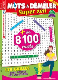Mots à Démêler Super Zen 02 - 175 grilles - Diverti Editions