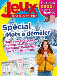 Mes Jeux Bien-Être 12 - 400 jeux - Mots fléchés, Sudoku, Rikudo, croisés, enchainés.... - Magazine de Diverti Editions - Achat magazine sur Divertistore